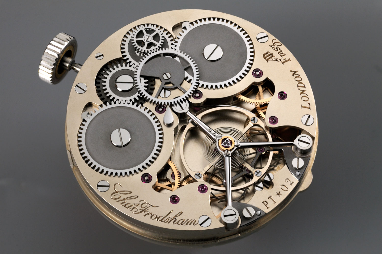 The first wristwatch to utilise the Daniels Double Impulse Chronometer Escapement (Photo (C) Charles Frodsham & Co Ltd, 2018)